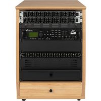 Gator Frameworks Meuble rack 12U pan incliné Elite Studio bois érable - Vue 2